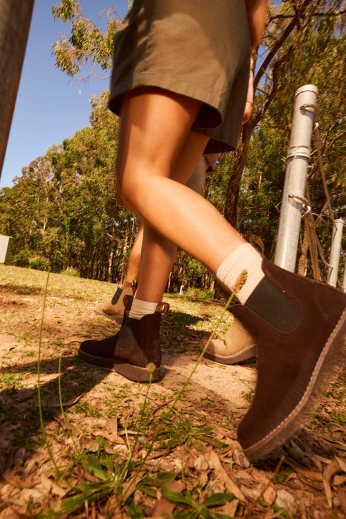 Lifestyle Women 3 image of Blundstone Women's Aerocork #2689 in Deepest Brown