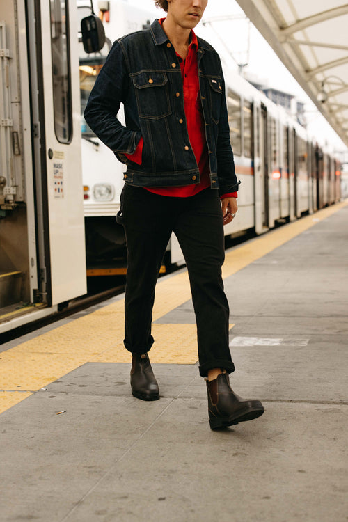 Lifestyle Men 2 image of Blundstone Men's Dress #062 in Stout Brown