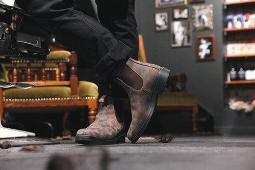 Lifestyle Men 1 image of Blundstone Men's Dress #1306 in Rustic Brown