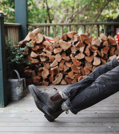 Lifestyle Men 10 image of Blundstone Men's Dress #1306 in Rustic Brown