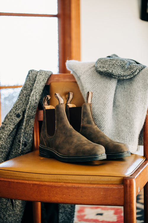Lifestyle Women 3 image of Blundstone Women's Dress #1306 in Rustic Brown