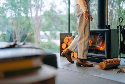 Lifestyle Women 2 image of Blundstone Women's Series #1673 in Antique Brown
