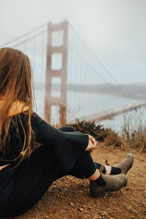 Lifestyle Women 8 image of Blundstone Women's Series #1677 in Rustic Brown