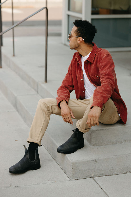 Lifestyle Men 5 image of Blundstone Men's Originals #1910 in Steel Grey