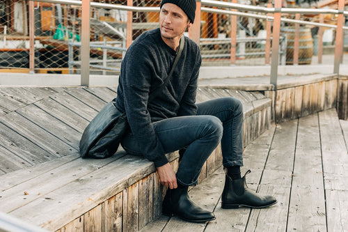 Lifestyle Men 9 image of Blundstone Men's Heritage #152 in Black
