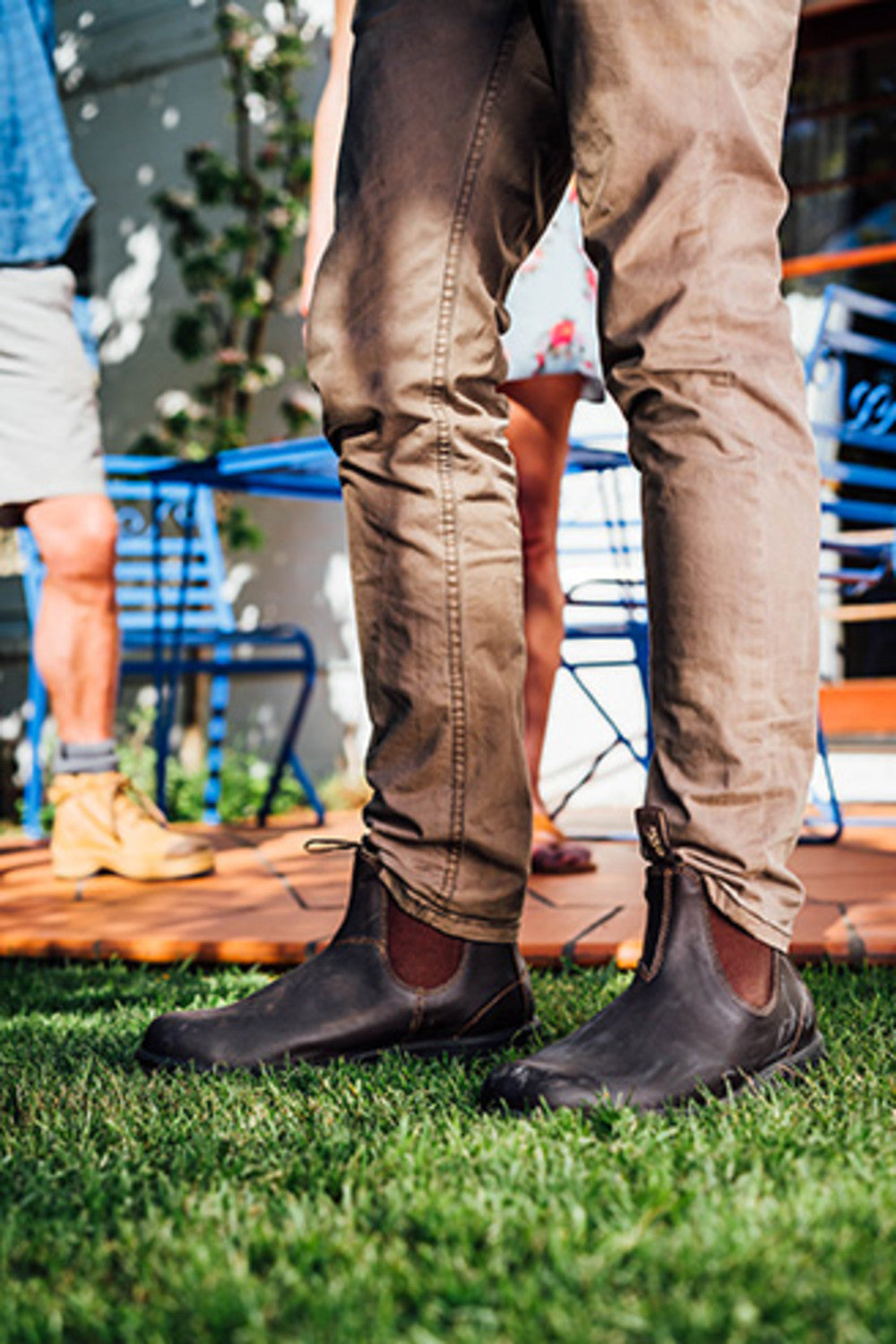 Stout Brown Premium Leather Chelsea Boots, Men's Originals 500