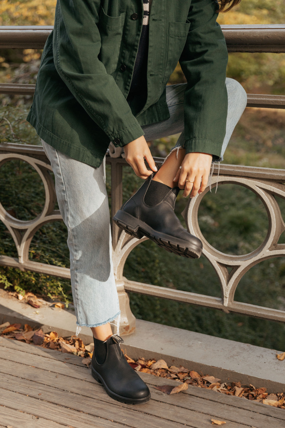 ★スウィーツ★ Blundstone 510 サイズ3.0 Black Premium Leather Chelsea Boots, Women's Originals 510