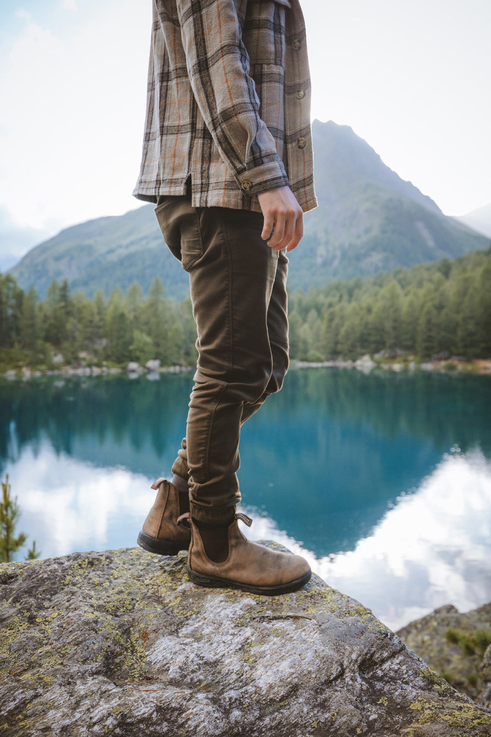 Rustic Brown Premium Leather Chelsea Boots, Men's Classics 585