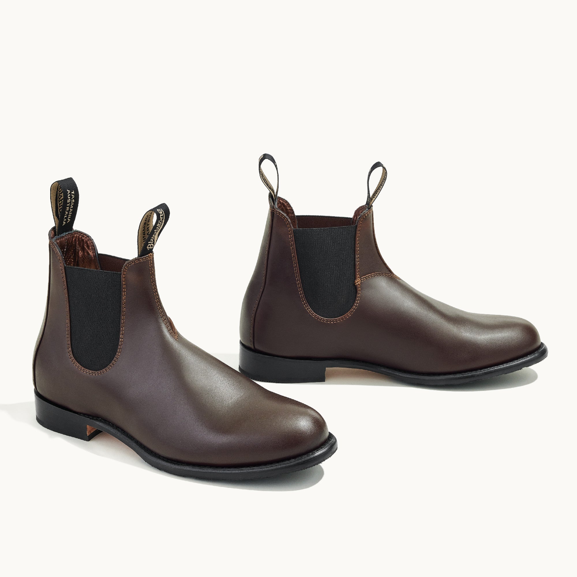 Brown Leather Chelsea Boots, Men's Heritage 155 - Blundstone Australia