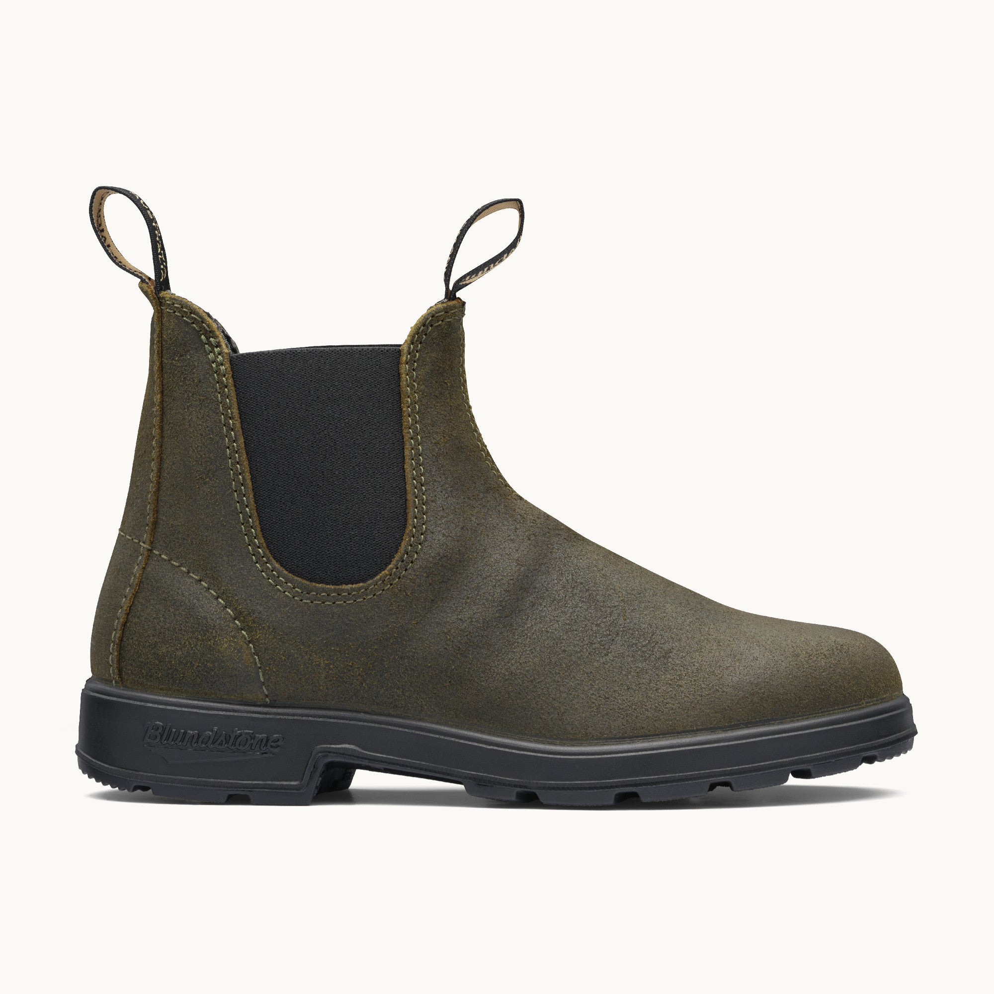 BLUNDSTONE 1615 #4 ダークオリーブ Dark Olive Suede Leather Suede Boots, Men's Originals 1615