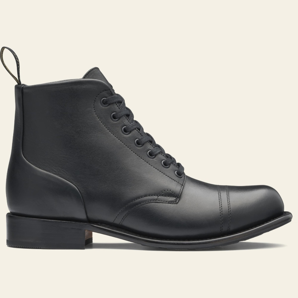 men leather lace up boots